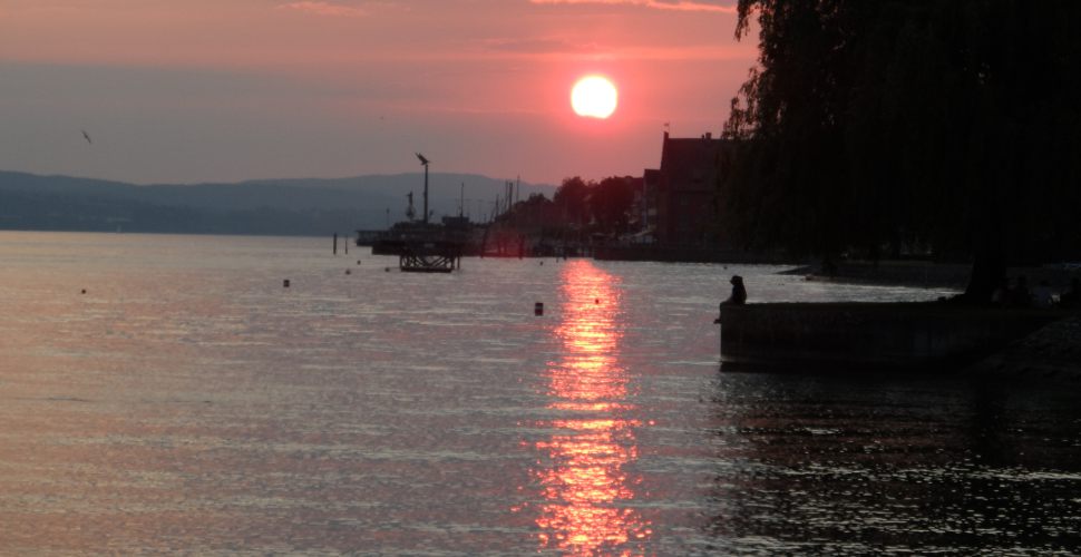 Sonnenuntergang in Meersburg