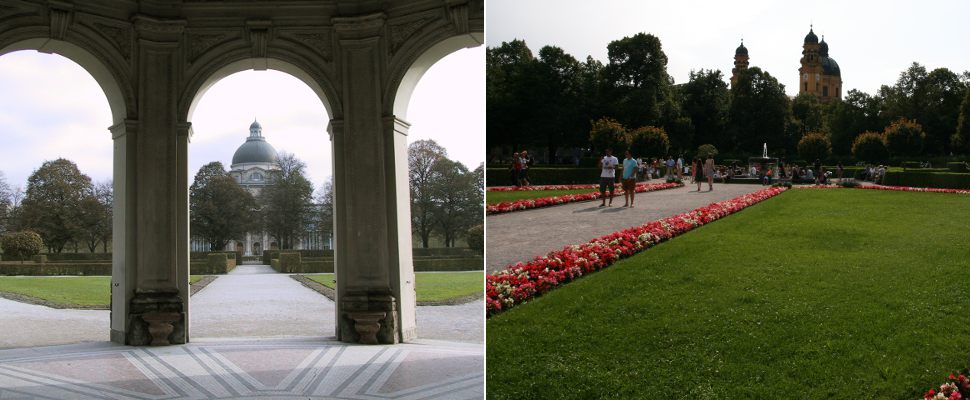 Ausblicke im Münchner Hofgarten