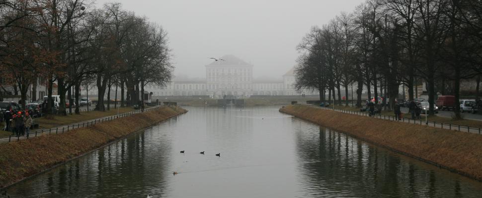 Winterstimmung im Schloss Nymphenburg