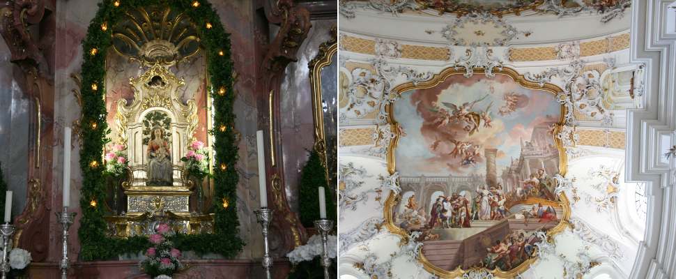 Marienaltar im Kloster Ottobeuren