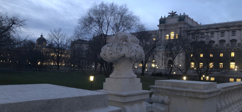 Abendstimmung im Burggarten