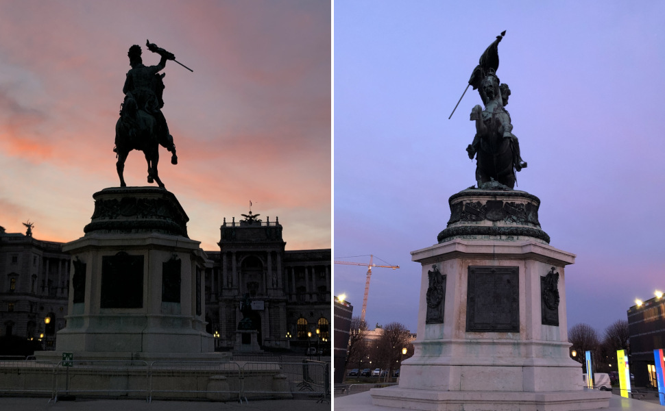 Denkmäler auf dem Heldenplatz