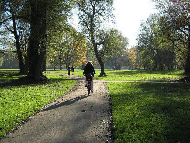 Radfahren im Herbst